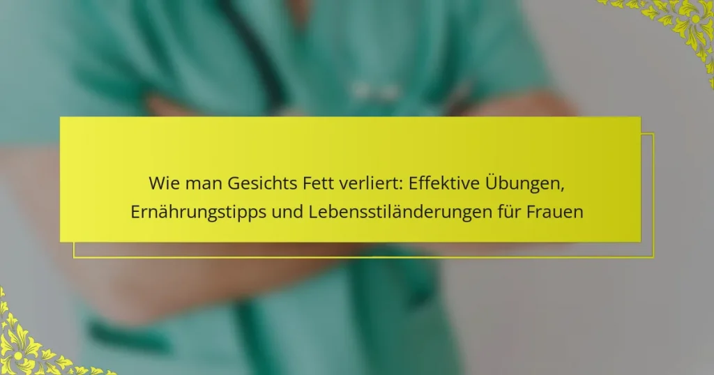 Wie man Gesichts Fett verliert: Effektive Übungen, Ernährungstipps und Lebensstiländerungen für Frauen